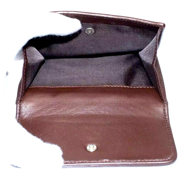 EUC [Bally] Luxury Brown Leather Bi-Fold Wallet, Button Close, Men’s or Women’s - Picture 4 of 10